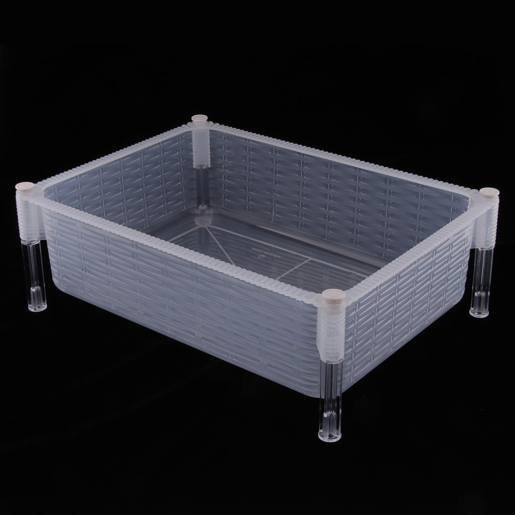 Clear Reptile Turtle Tank Aquarium Box for Small to Large Reptile Fishes