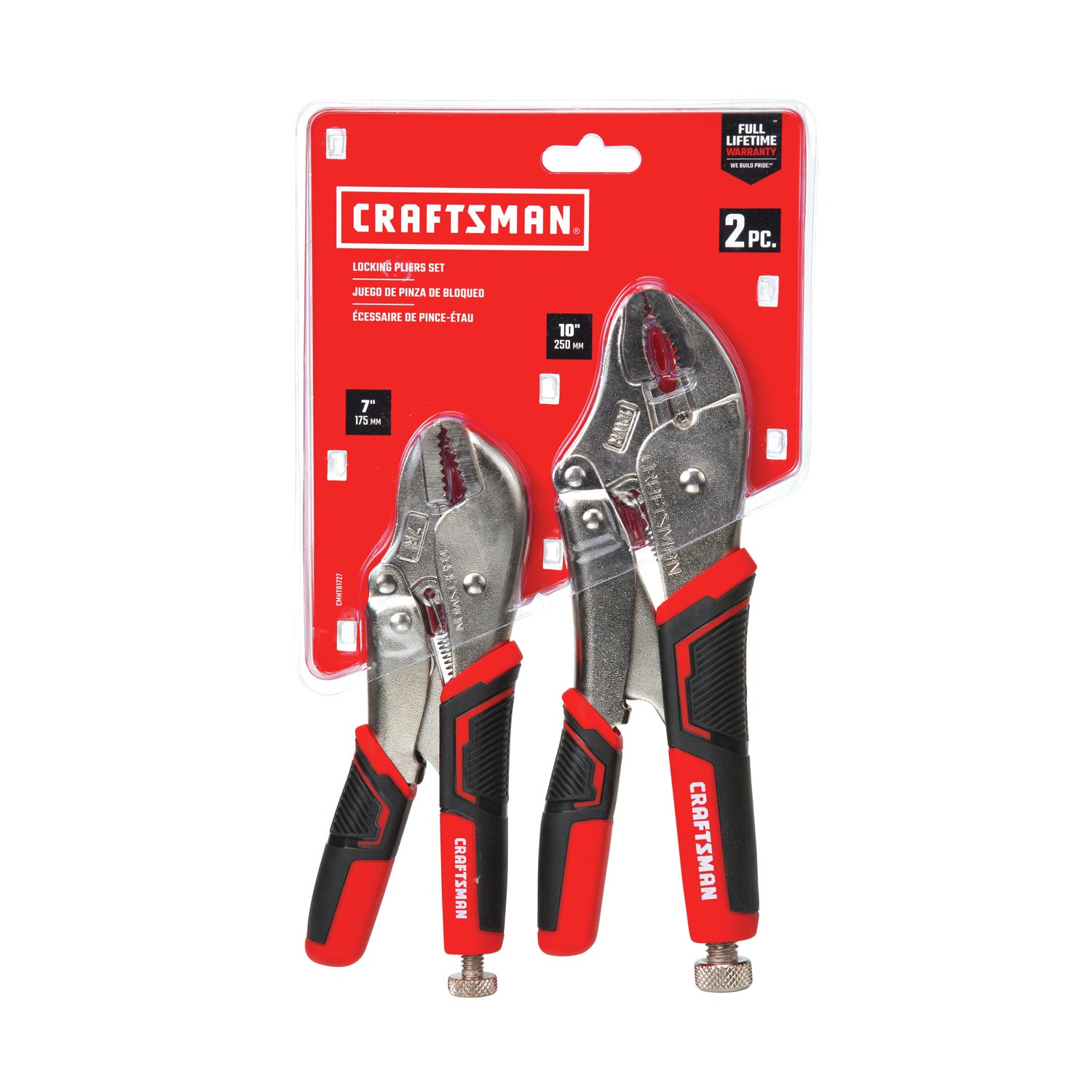 Craftsman 2 pc Drop Forged Steel Straight Jaw Locking Pliers Set