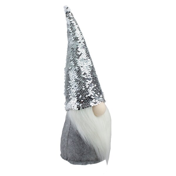 Standing Christmas Gnome with Flip Sequin Hat