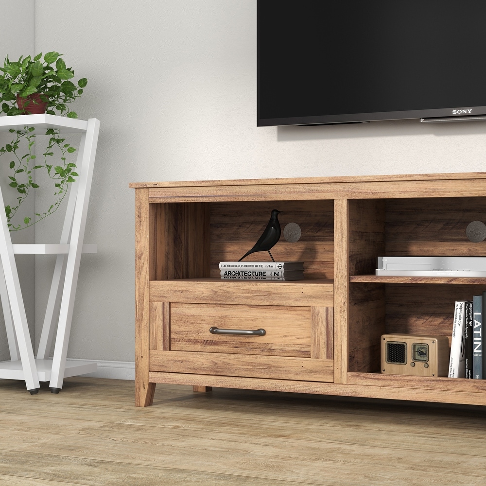 TV Stand with Ample Storage Space and 2 Drawers