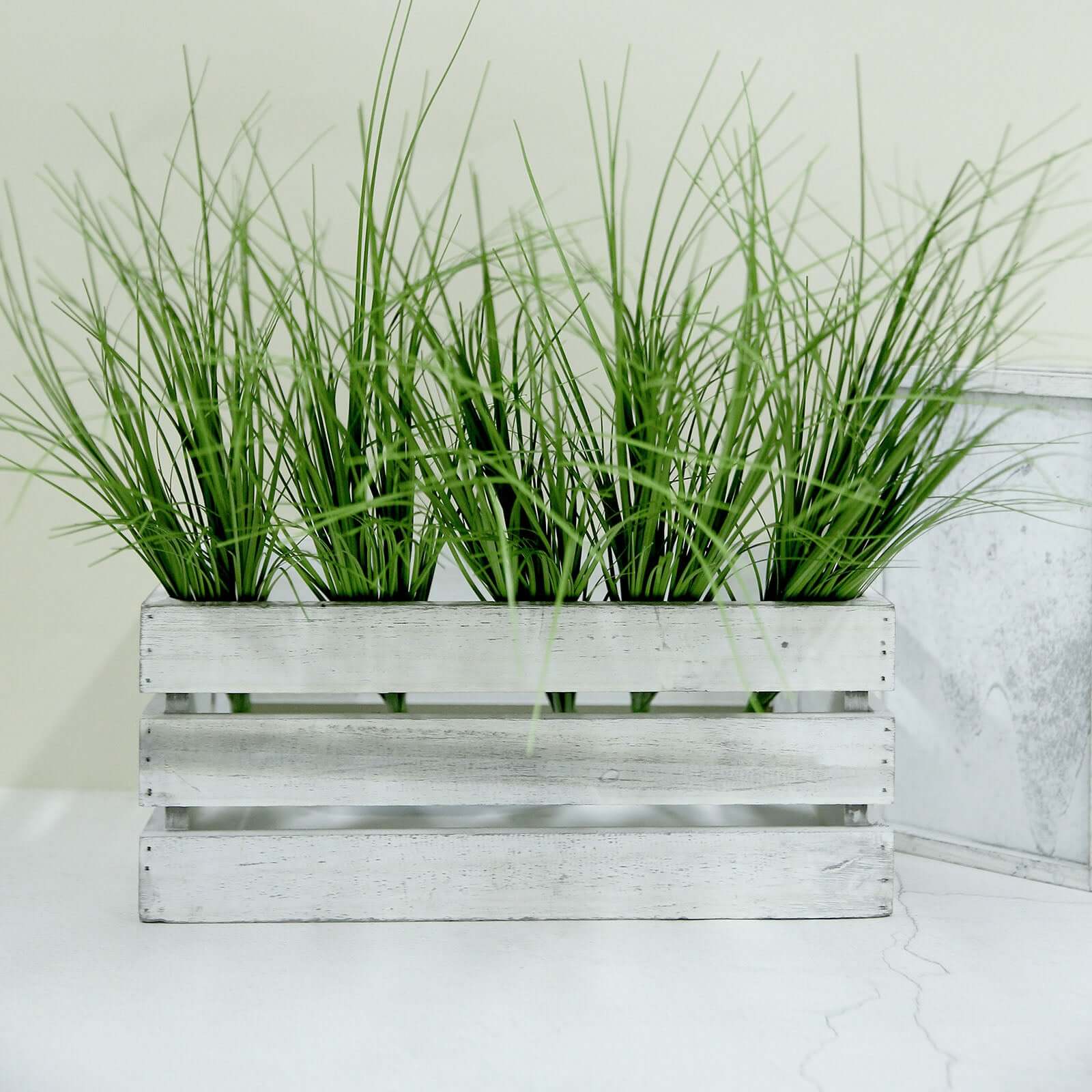 3 Plants Green Artificial Indoor/Outdoor Decorative Grass Sprays 20