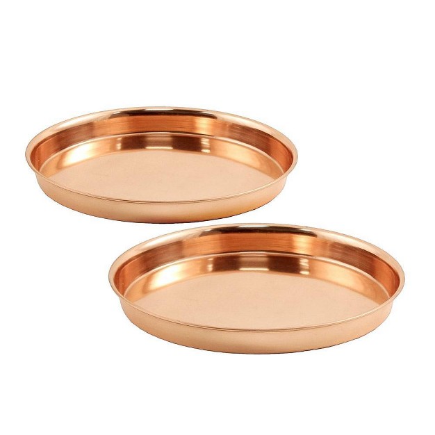 Decorative Round Stainless Steel Trays