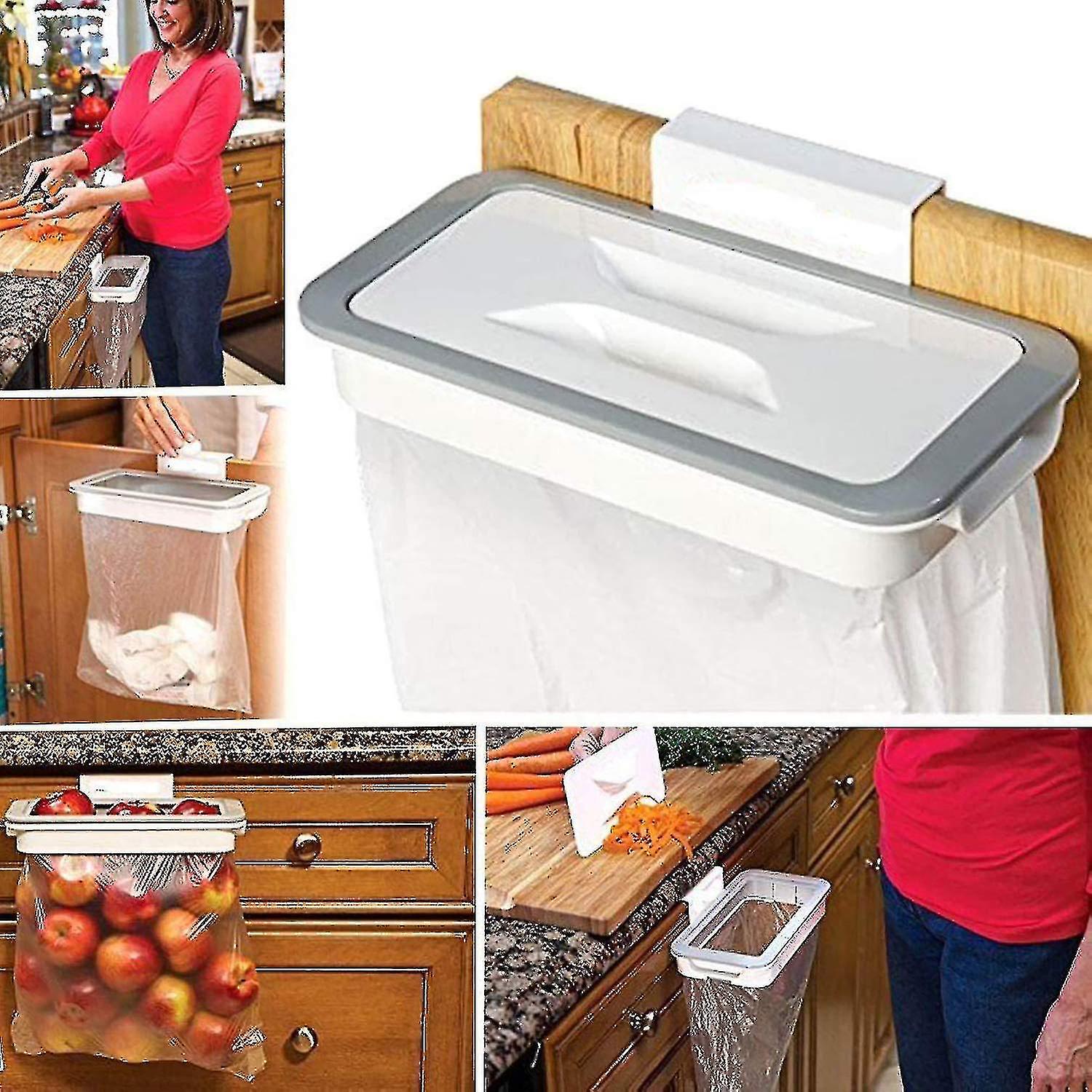 Trash Bag Holder With Clip For Drawer/door/cabinet， Ideal For Rv， Travel， Home， Kitchen， Waste Sorti