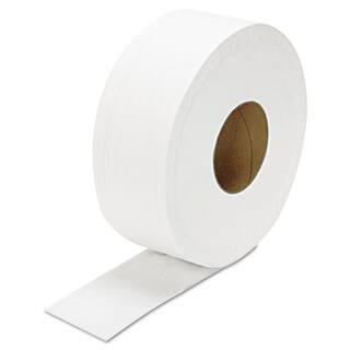 GEN 3.3 in. W x 1000 ft. L 2-Ply White JRT Jumbo Septic Safe Toilet Paper (12Carton) GENJRT1000