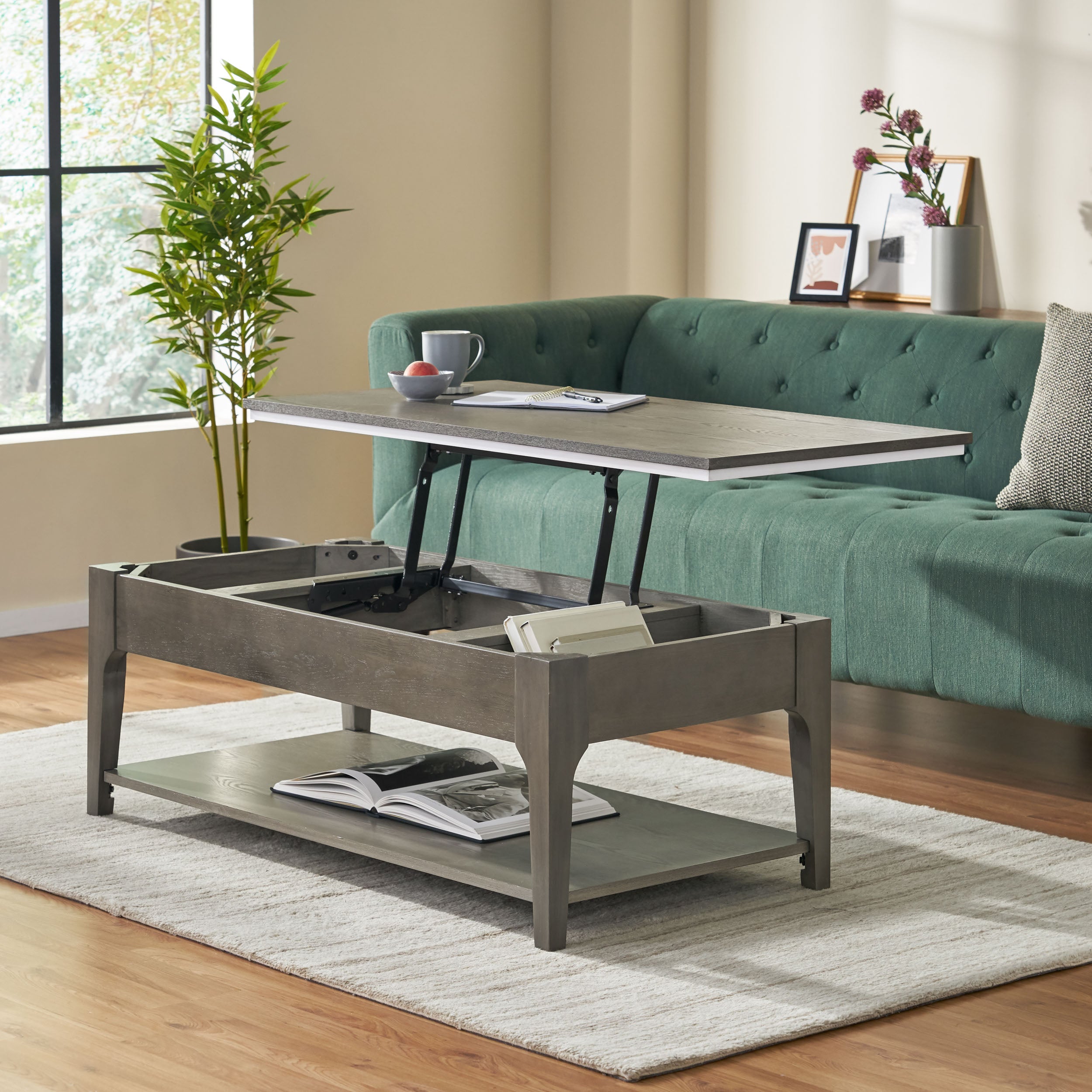 Adeel Transitional Lift-Top Coffee Table