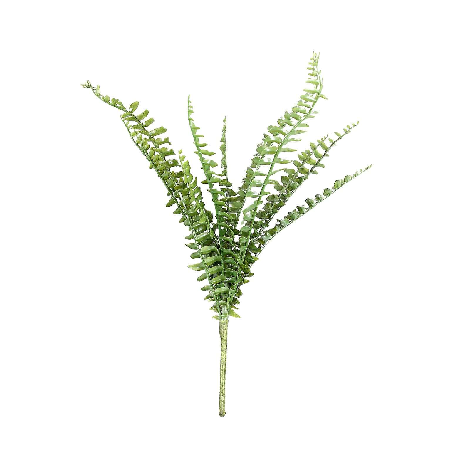 Artificial Boston Fern Green Leaf Plant, Premium Real Touch Indoor Spray 20