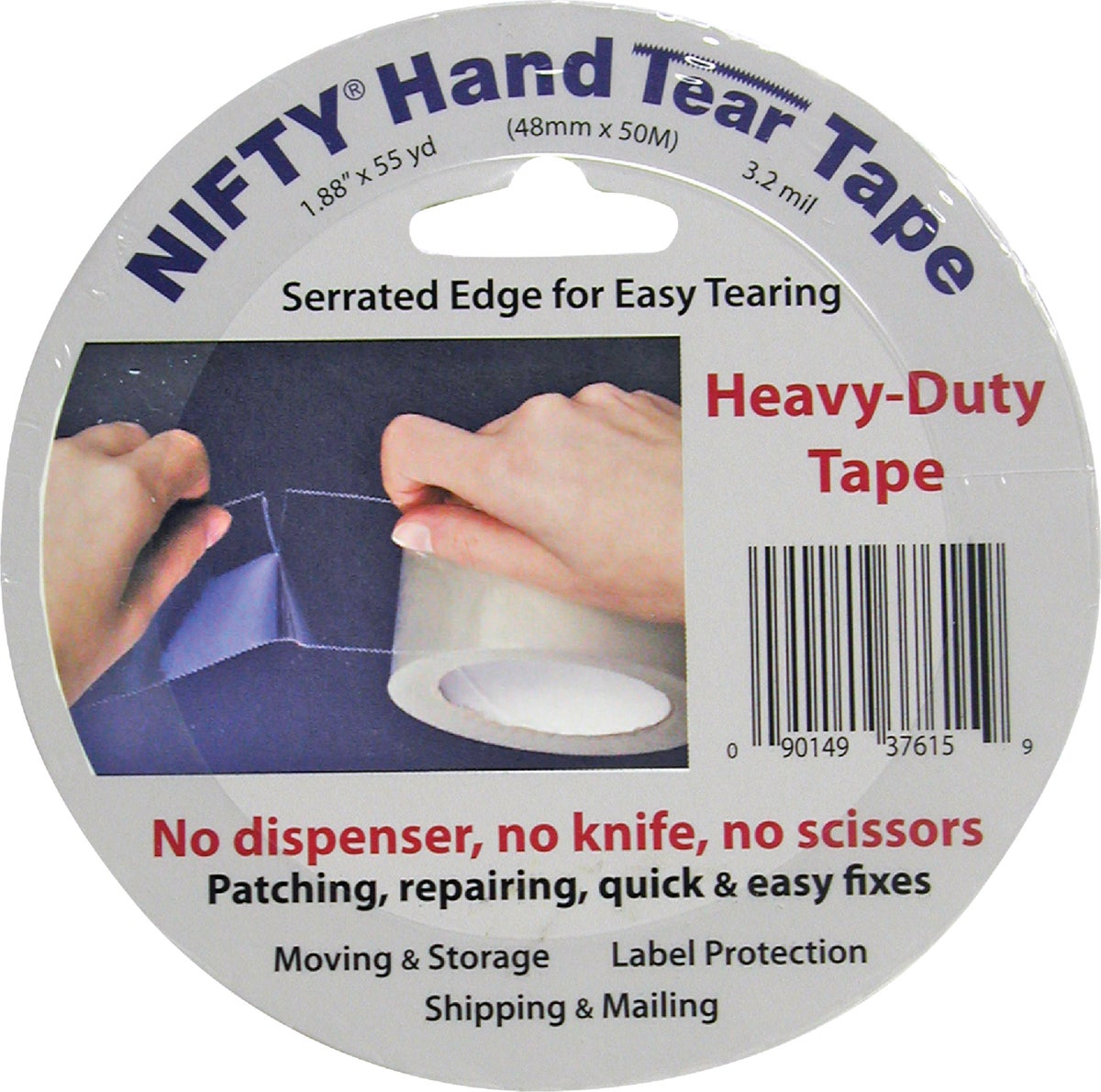 Nifty Hand Tear Sealing Tape Clear