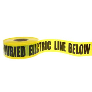 IDEAL 3 in. x 1000 ft. Buried Electrical Line Caution Tape Yellow (1 Roll) 42-102