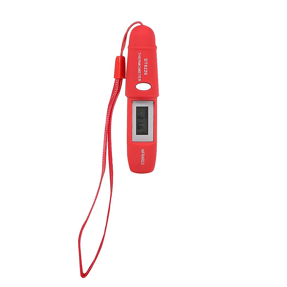 1pc Digital Lcd Display Temperature Meter Pen Non Contact Ir Infrared Thermometer Laser (red)