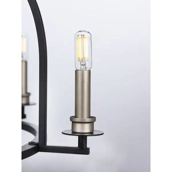 Seneca Collection 5-Light Matte Black Farmhouse Chandelier Light - N/A Shopping - The Best Deals on Chandeliers