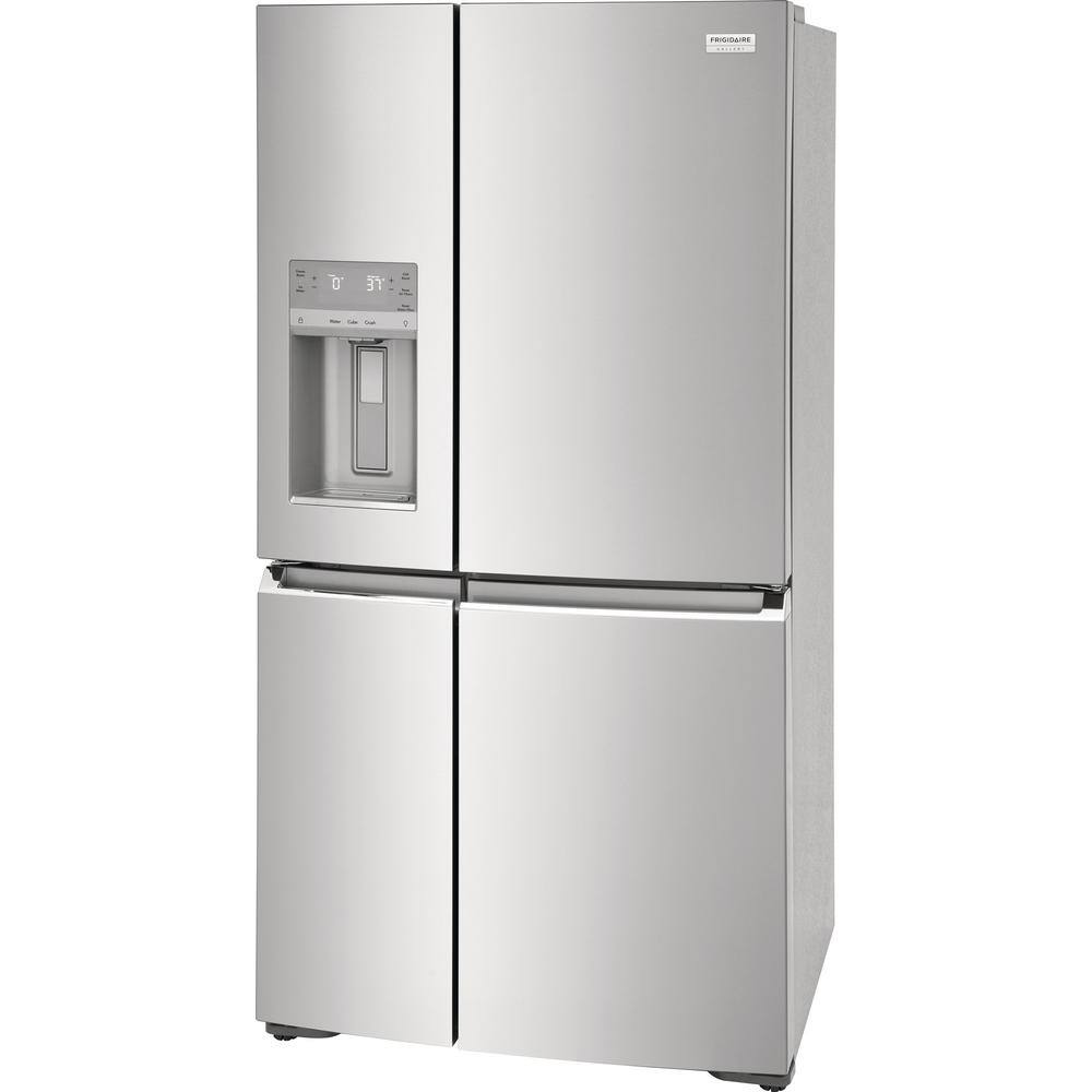 FRIGIDAIRE GALLERY 36 in. Wide 21.5 cu. ft. Counter-Depth 4-Door Refrigerator in Stainless Steel GRQC2255BF