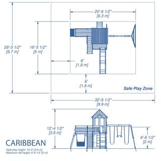 Backyard Discovery Caribbean All Cedar Swing Playset 1606029com