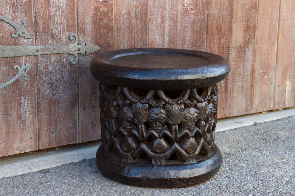 Antique Tribal Bagongle Ceremonial Stool   Southwestern   Accent And Garden Stools   by De cor  Houzz