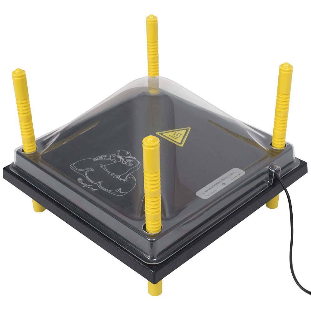 My Favorite Chicken Chick Brooder Heating Plate and Anti-Roost Cone Set - Warms Up to 20 Chicks - 22 Watts (12x12)