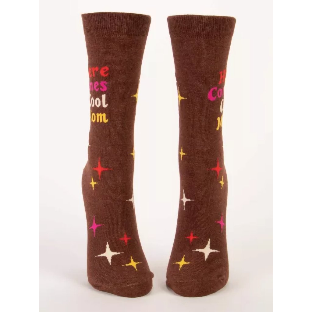   Women's Crew Socks - HERE COMES COOL MOM