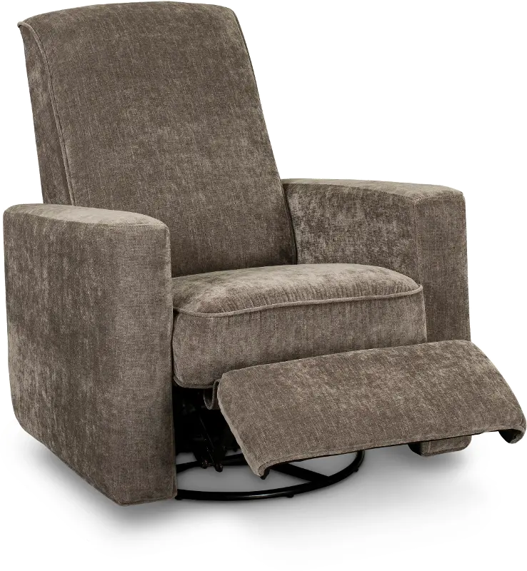 Mystery Chestnut Brown Swiveling Glider Recliner