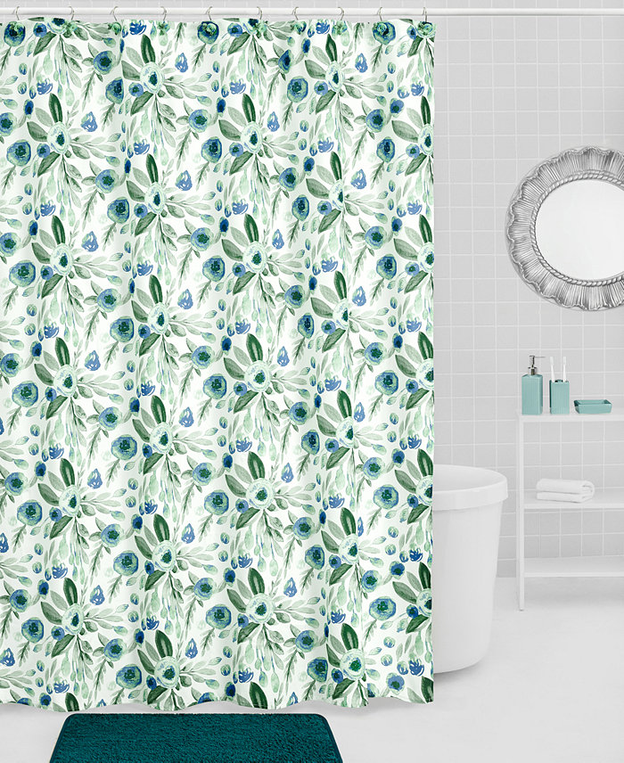 Lavender and Sage Printed Pattern 17-Pc. Bath Set