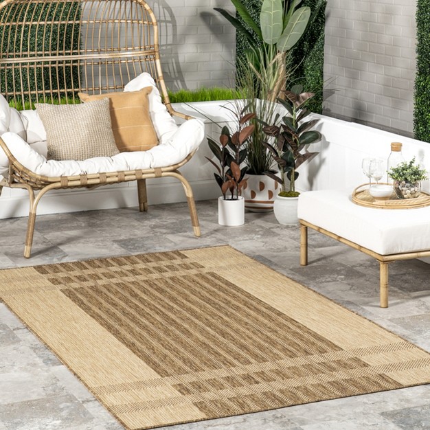 Nuloom Lila Modern Striped Indoor outdoor Area Rug