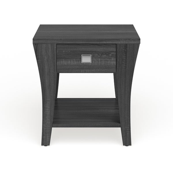 Furniture of America Werc Contemporary Grey 22-inch 1-shelf Side Table