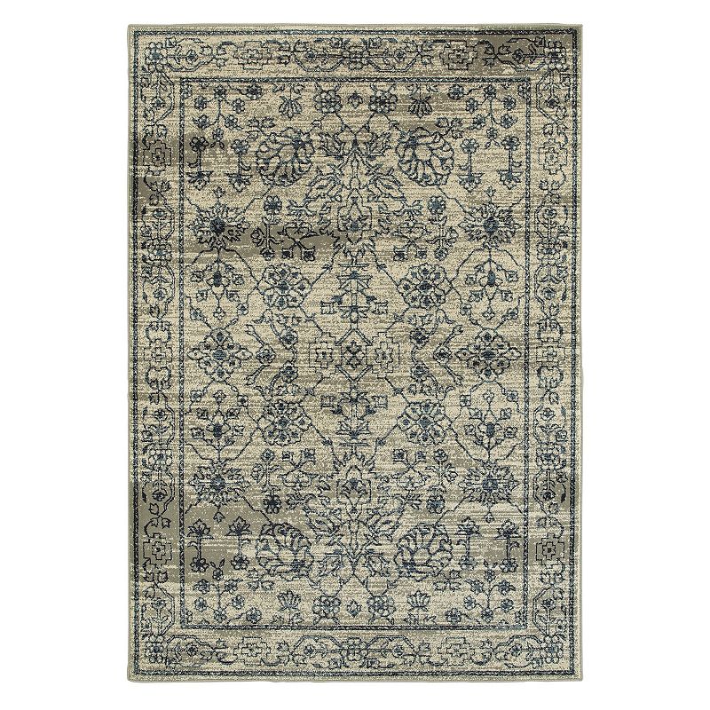 StyleHaven Logan Faded Garden Framed Floral Rug