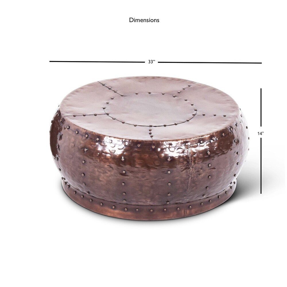 Chatra Antiqued Round Coffee Table by Greyson Living