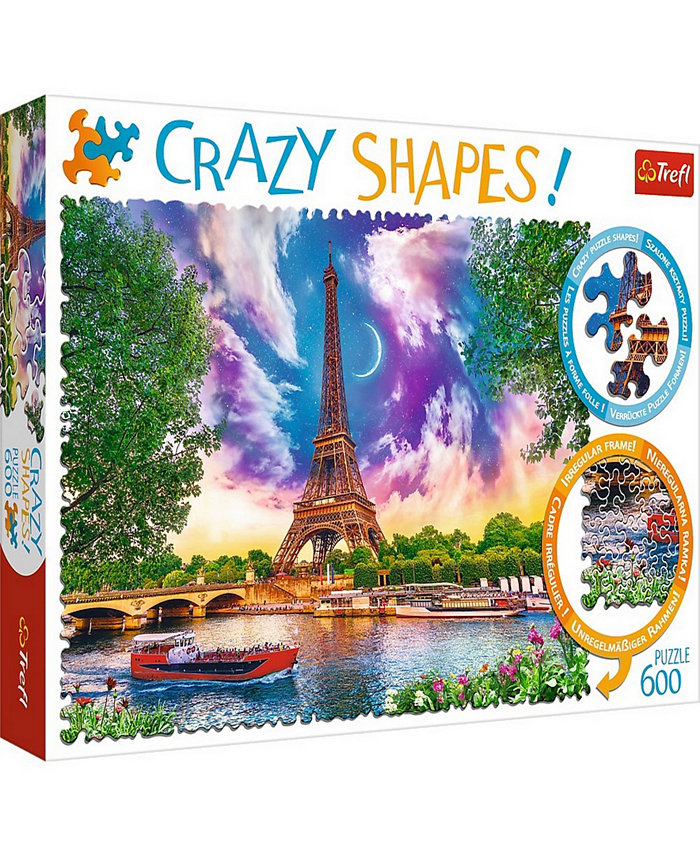 Trefl Crazy Shape Jigsaw Puzzle Sky Over Paris 600 Pieces