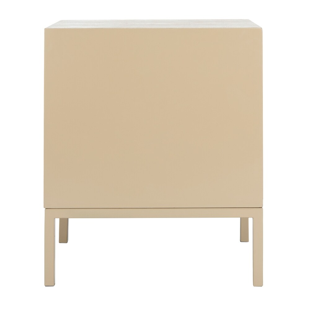 SAFAVIEH Couture High Line Collection Camden Faux Stingray Nightstand