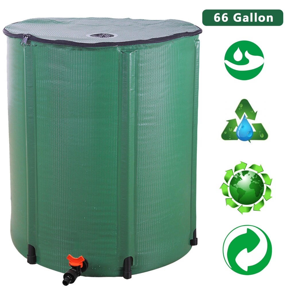 66 Gallon Folding Rain Barrel Water Collector   Small