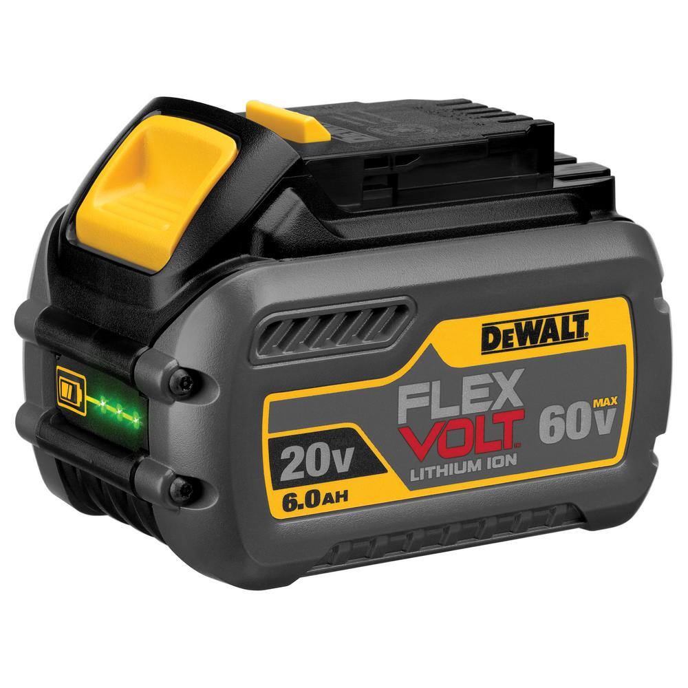 DW FLEXVOLT 60V MAX Cordless Brushless 7-14 in. Wormdrive Style Circular Saw and (2) FLEXVOLT 6.0Ah Batteries DCS577X1W606