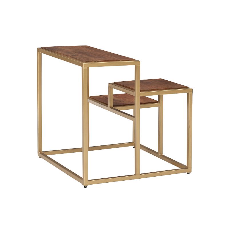 Linon Carlo 3-Tier Plant Stand Table Floor Decor