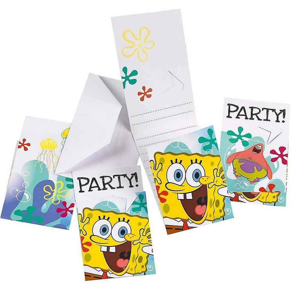 SpongeBob SquarePants Invitations Set (Pack of 12)