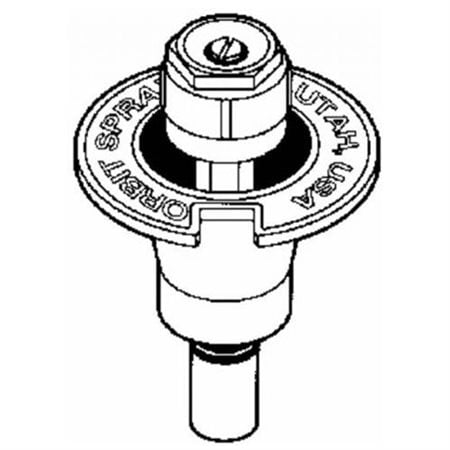 Orbit 54027 Full Circle Plastic Pop-Up Sprinkler Head with Brass Nozzle