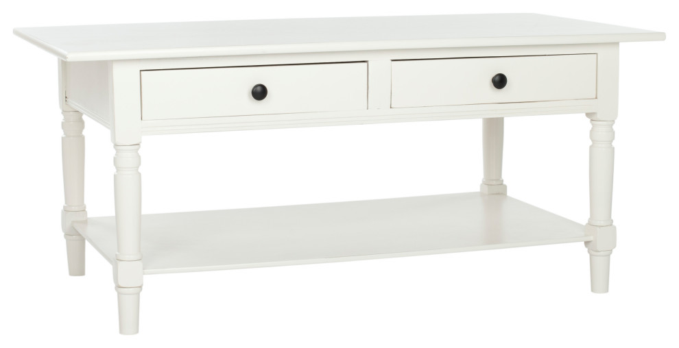 Safavieh Boris 2 Drawer Coffee Table   Traditional   Coffee Tables   by Safavieh  Houzz