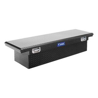 UWS 69 in. Gloss Black Aluminum Crossover Truck Tool Box with Pull Handles (Heavy Packaging) EC10492