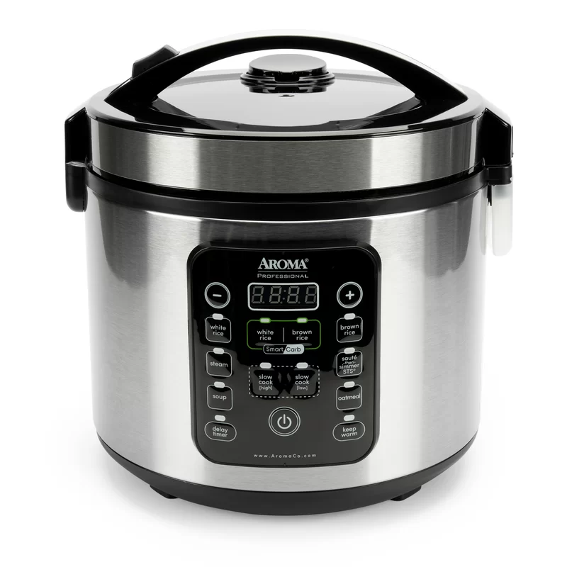 Aroma Housewares ARC-1120SBL Rice Cooker， 20-Cup(cooked)/ 5Qt， Black