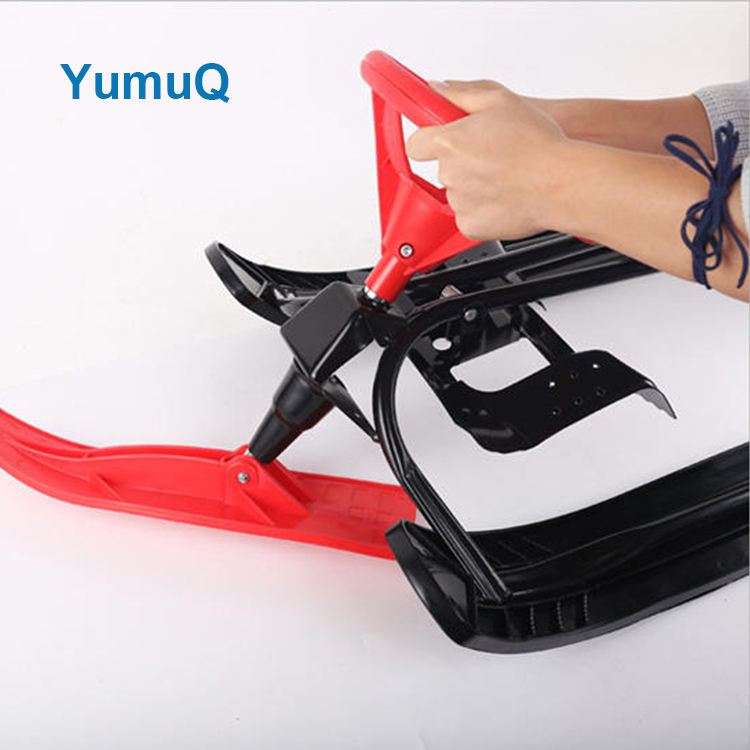 YumuQ Winter Sports Durable Snow Sled  Plastic Strong Steering Bike Kids Snow Sled