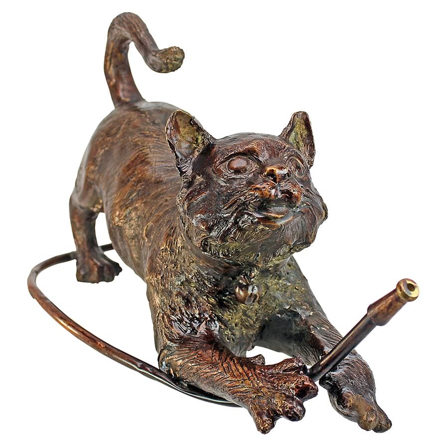 Raining Cats Piped Bronze Garden Statue by Design Toscano