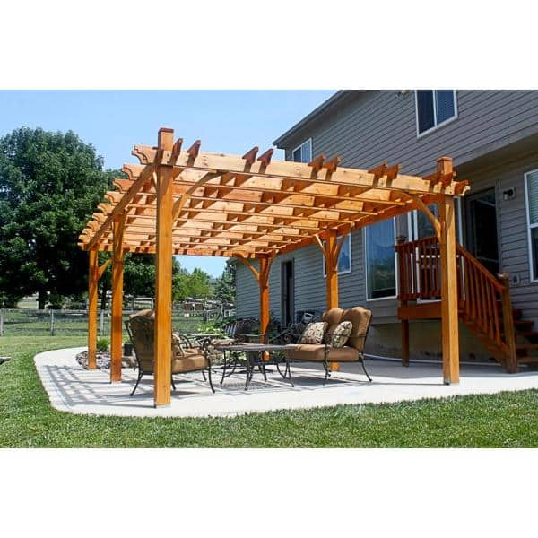 Outdoor Living Today Breeze 12 ft. x 20 ft. Cedar Pergola BZ1220