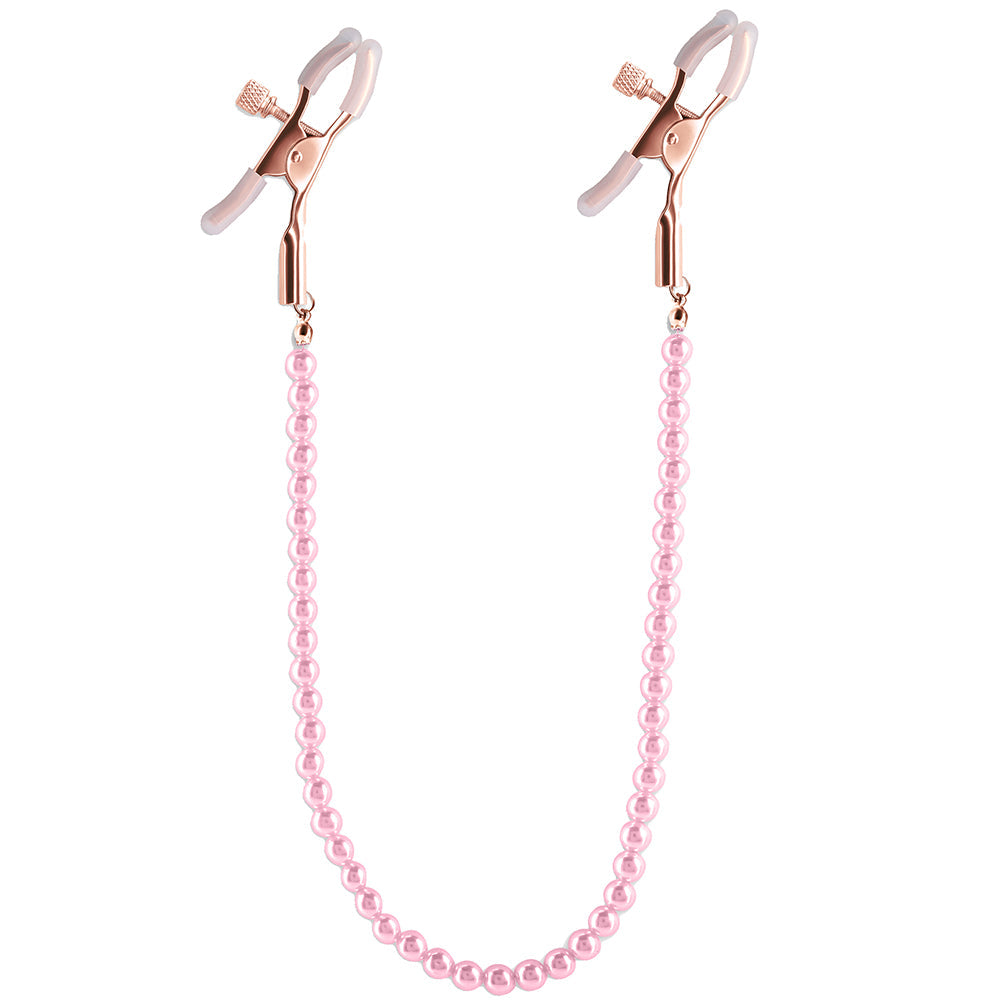 Bound Nipple Clamps in Pink