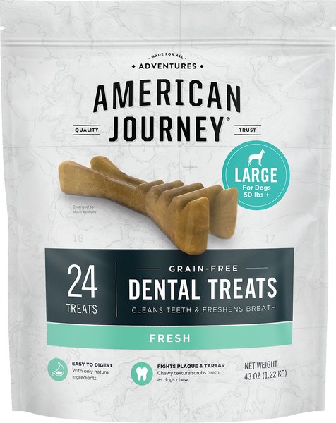 American Journey Large Grain-Free Fresh Dental Dog Treats