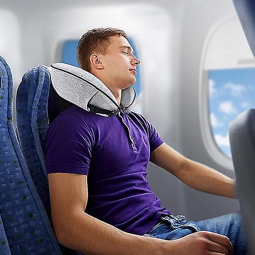 Neck Pillow for Traveling， Zippered Memory Foam Neck Pillow， Comfortable Air Plane Pillow， Airplane