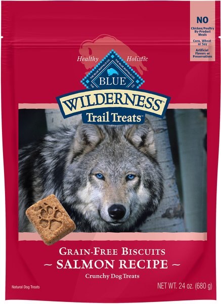 Blue Buffalo Wilderness Trail Treats Grain-Free Salmon Biscuits Dog Treats