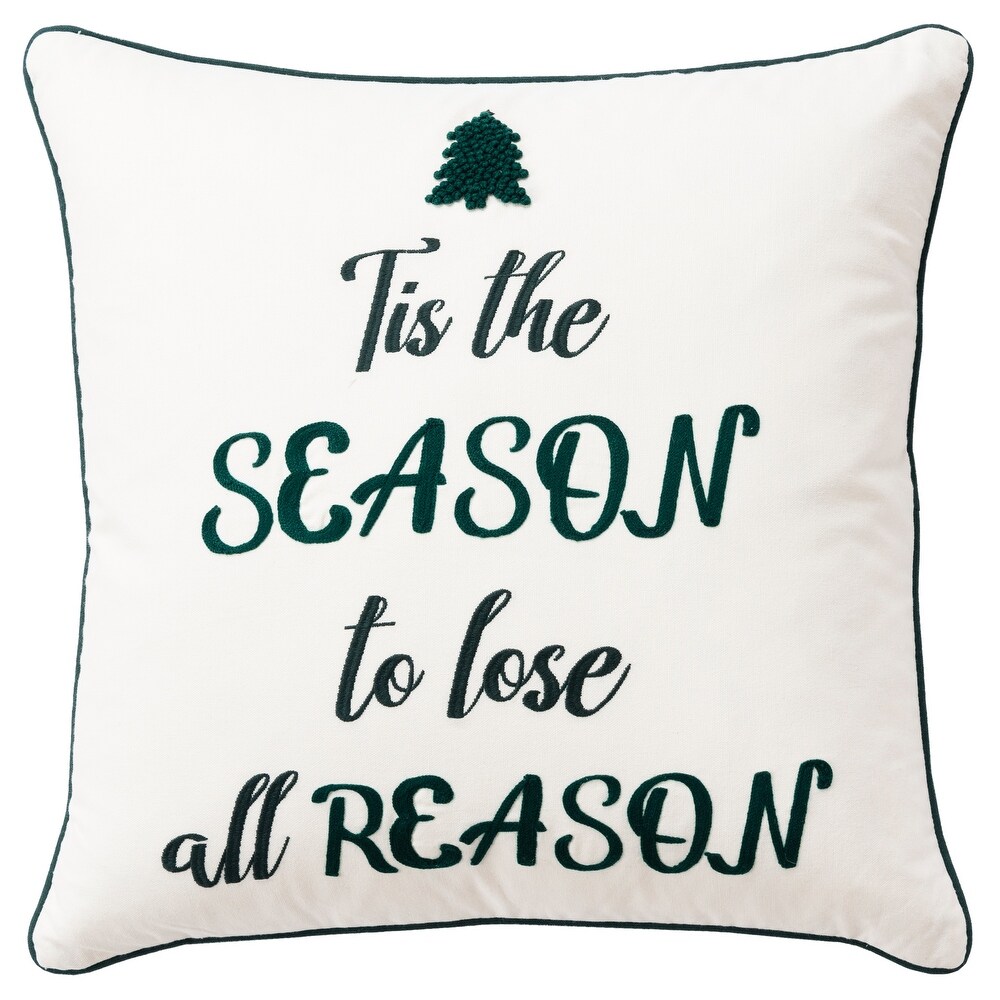 Rizzy Home Lose all Reason Throw Pillow Cover