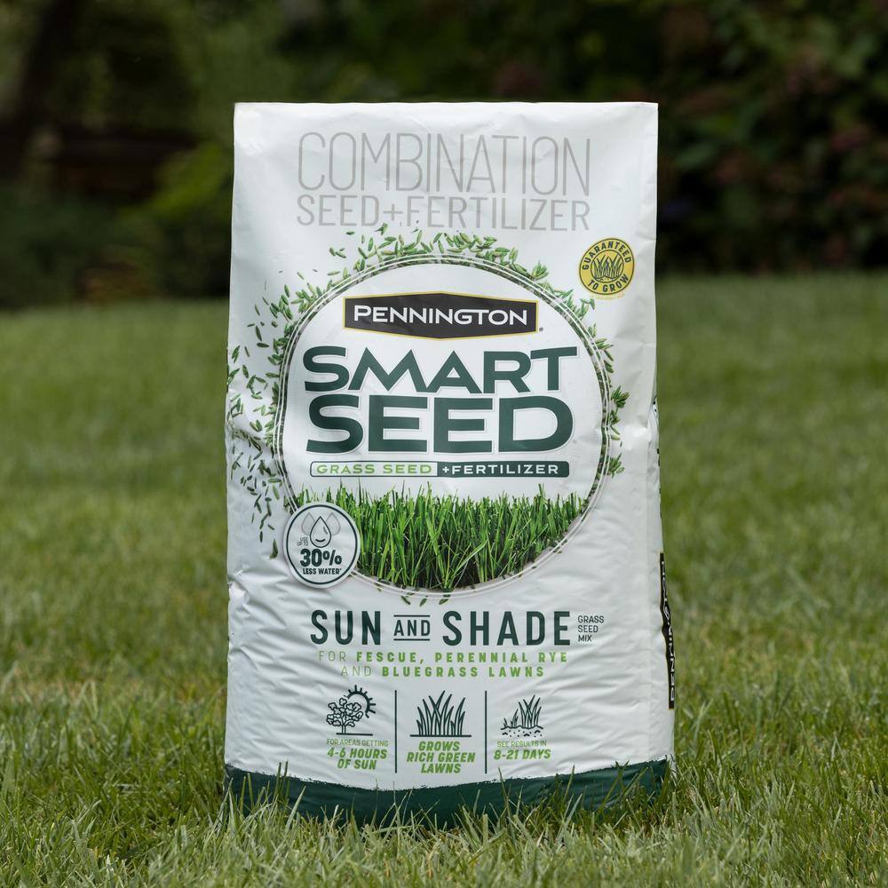 Pennington Smart Seed 20 lbs. Sun and Shade North Grass Seed and Fertilizer 100543720