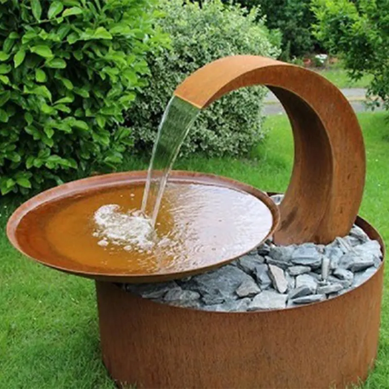 garden metal ornaments water fountain waterfall   water features outdoor metal fountain for garden