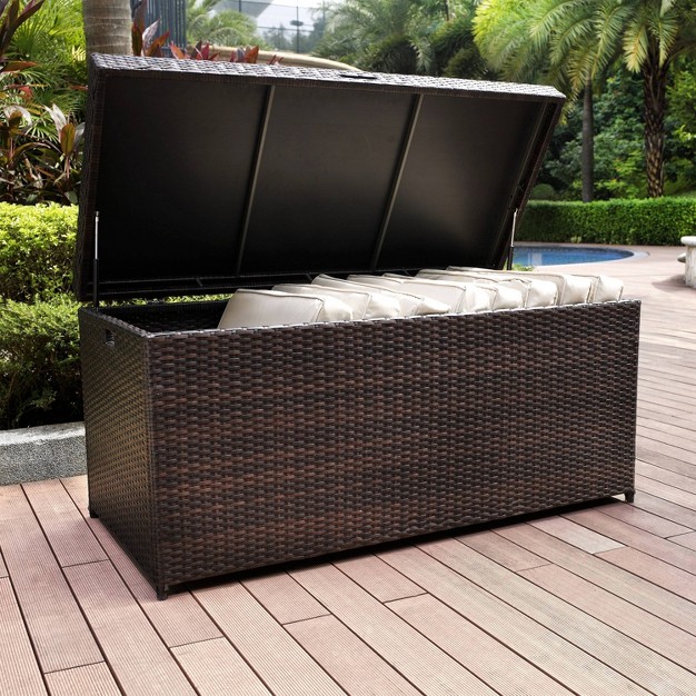 104 5gal Palm Harbor Steel Outdoor Deck Box Crosley