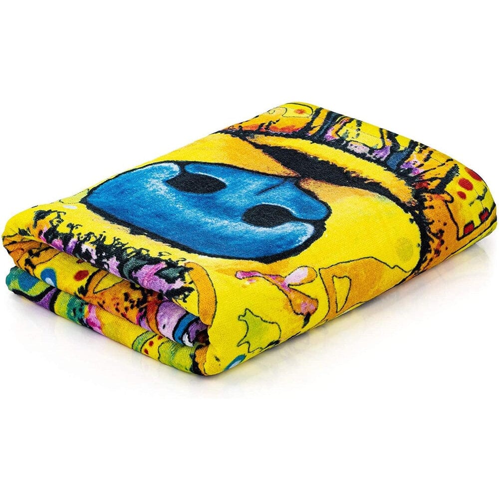 Wolf Super Soft Plush Cotton Beach Bath Pool Towel by Dean Russo