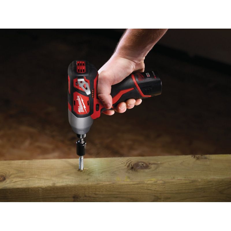 MW M12 Lithium-Ion Cordless Impact Driver Kit 1 4 In. Hex