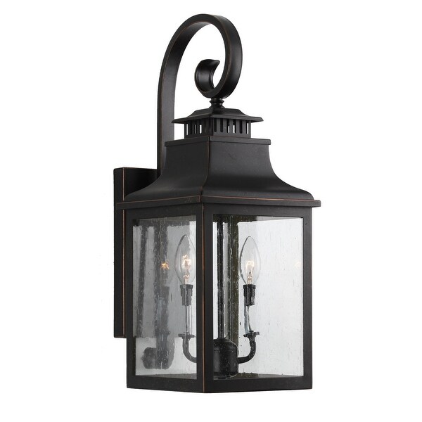 Morgan 2 Light Outdoor Wall Mounted Lighting-Oil Rubbed Bronze Finish - Oil Rubbed Bronze - Oil Rubbed Bronze Shopping - The Best Deals on Outdoor Wall Lanterns | 36220270