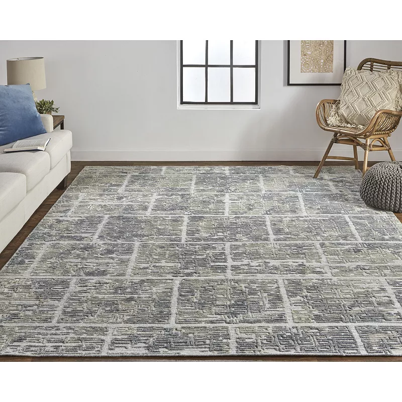 Weave and Wander Huntley Luxe Geometric Maze Rug